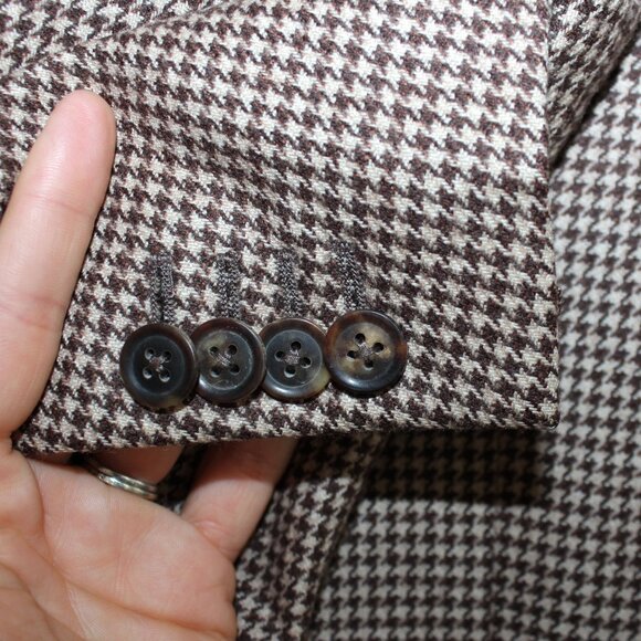 TOMBOLINI Houndstooth Cashmere blazer - Picture 3 of 6